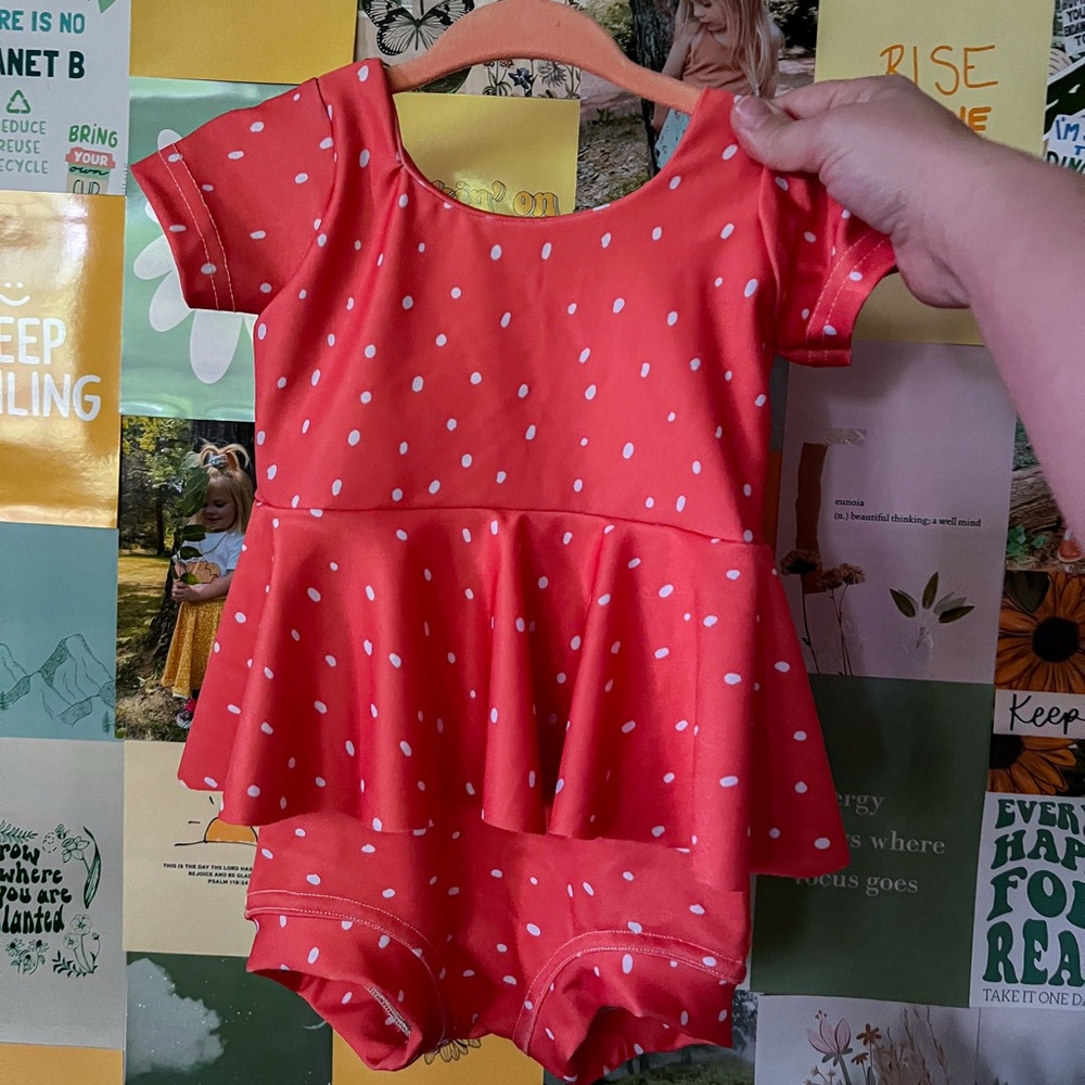 Polka Dot Kids Swim One Piece
